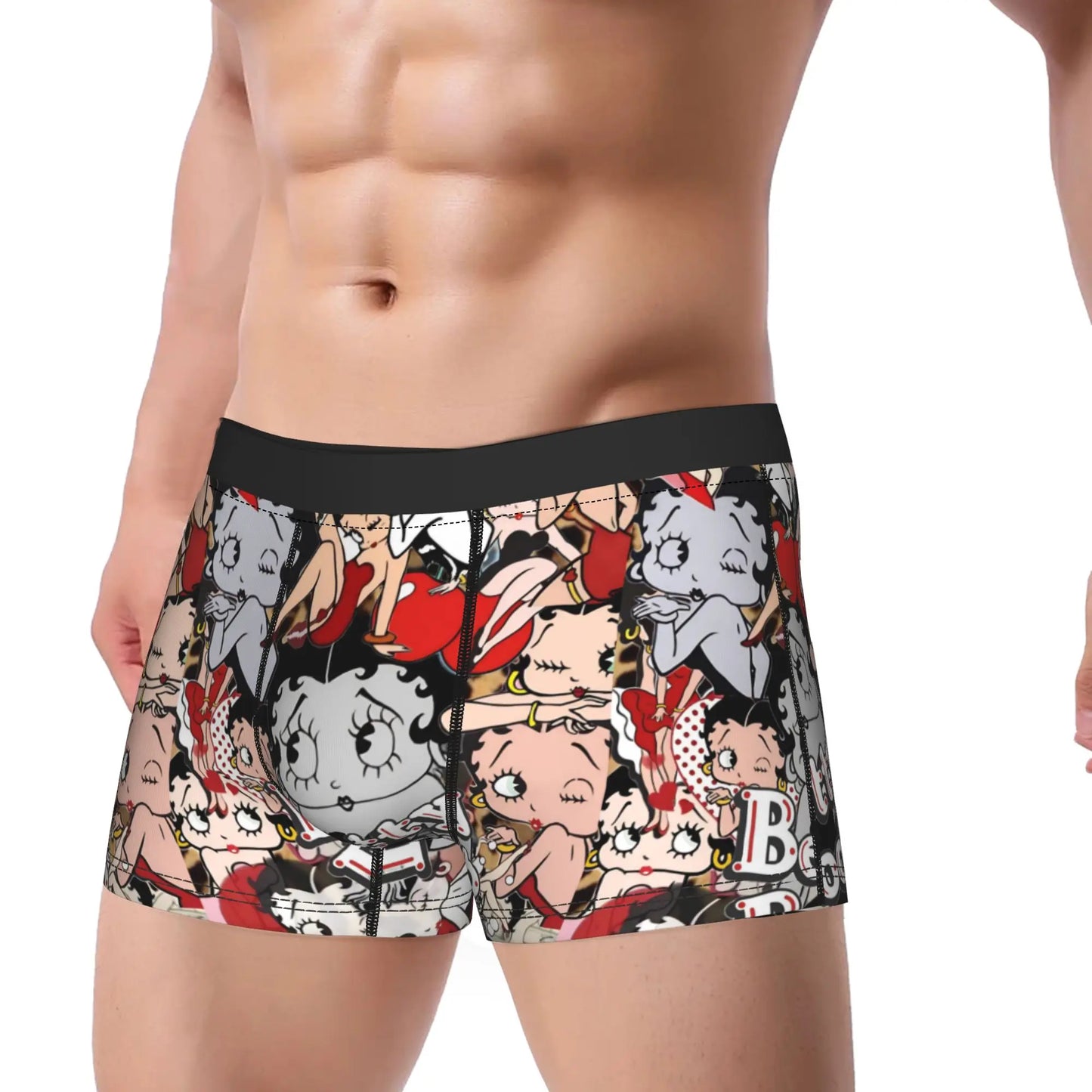 Men's Cartoon Boops Boxer Shorts Underwear