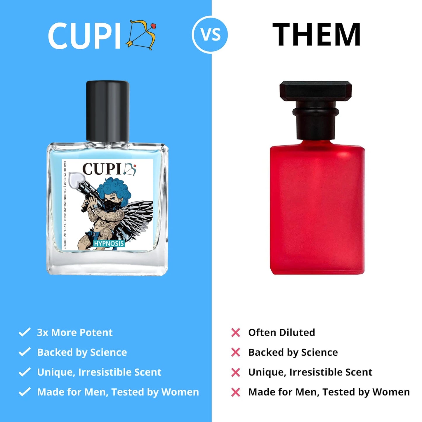 Cupid Perfume Cologne for Men Eau de Parfum 50ml