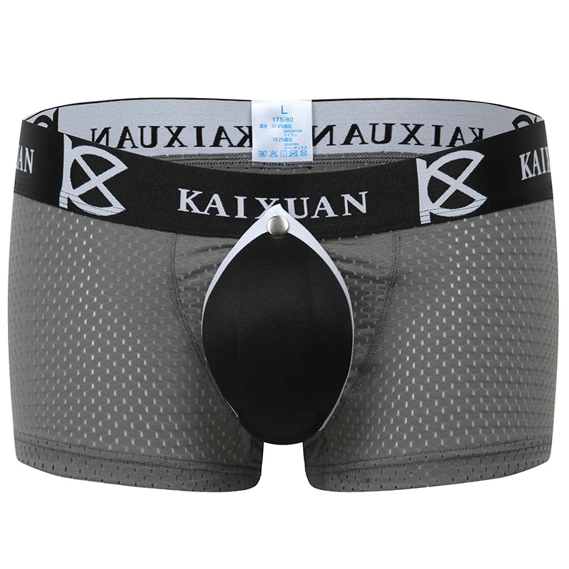 Men's Boxer Shorts with Removable Front Pad