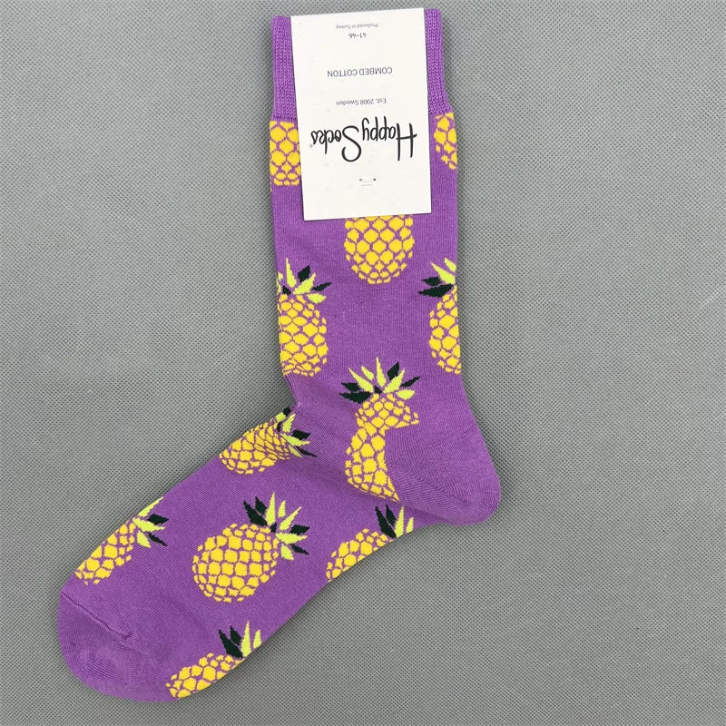 Men's Graphic Print Fun Happy Socks Casual Crew Dress Socks 41-46