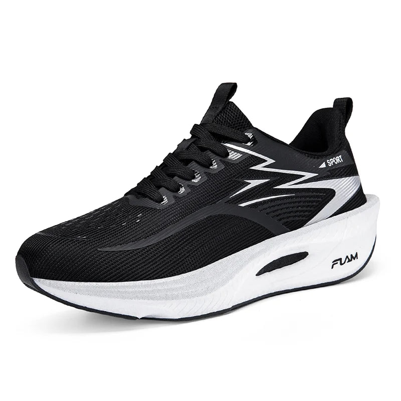 Men's Casual Lace-Up Sneakers with Air Mesh Upper