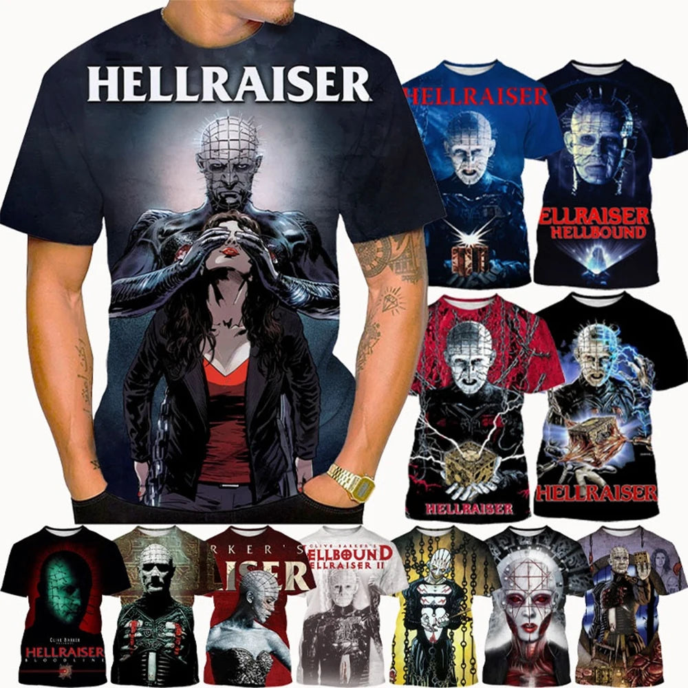 3D Printed Horror Movie Hip-Hop Short Sleeve Shirt