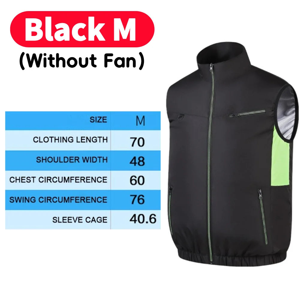 Cooling Vest Breathable Polyester Fan Vest for Hot Weather