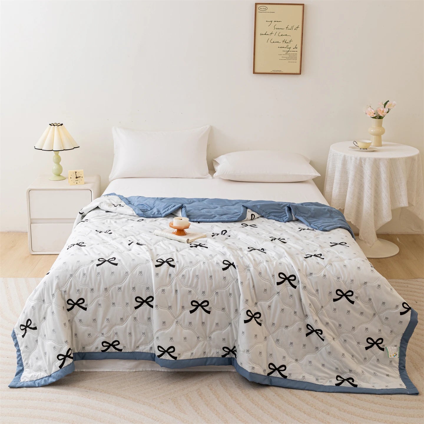 Cooling Butterfly Summer Quilt Lightweight Polyester Comforter