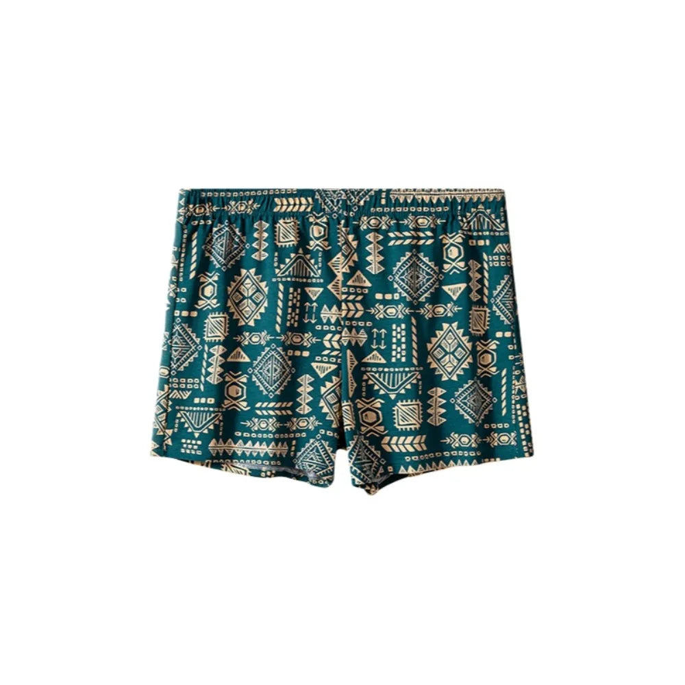 Men's Boxer Briefs Cotton Ethnic Print L - XXXL