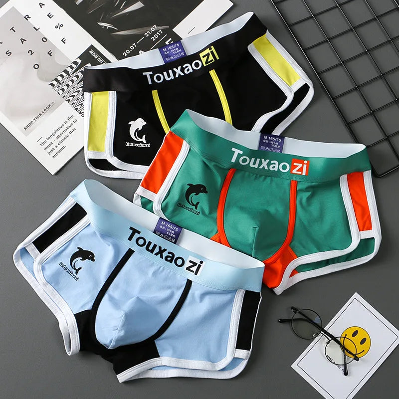 Men's Cotton Boxer Shorts Breathable Printed Underwear