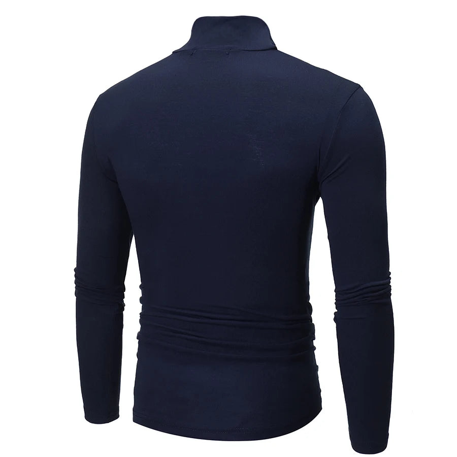 Men's Winter Thermal Shirt High Neck Slim Fit