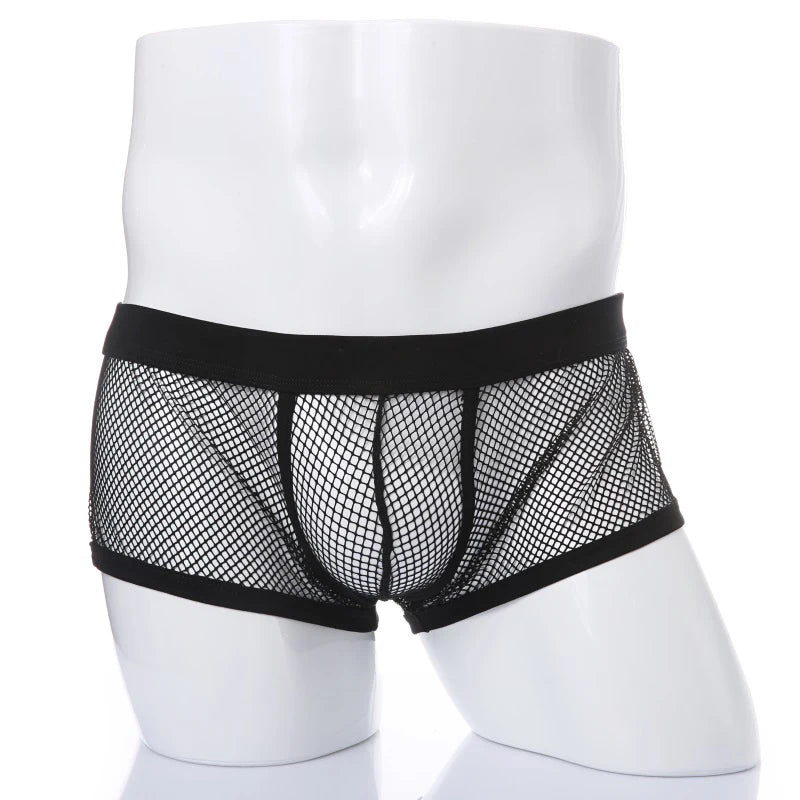 Mesh Boxers for Men Transparent Underwear Boxer Shorts