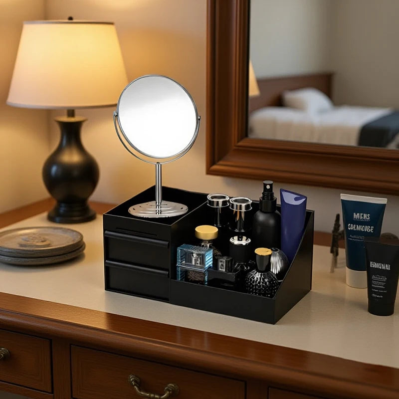 Cologne Organizer For Men With Drawers