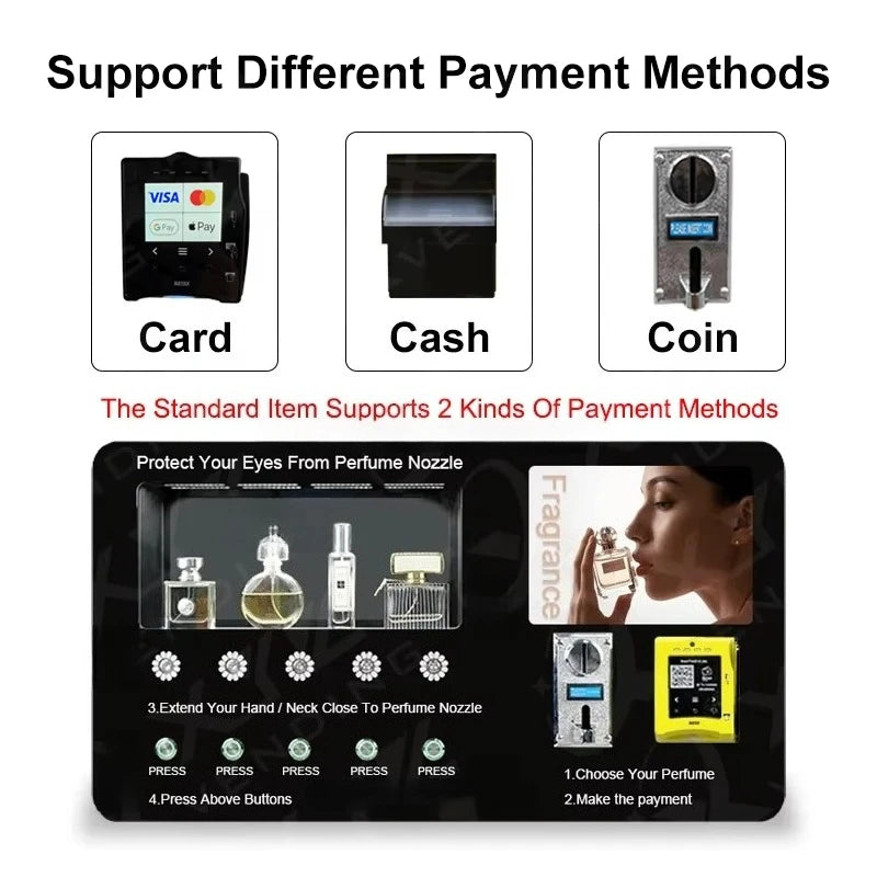 24H Smart Automatic Perfume Dispenser Wall Mounted Vending Machine