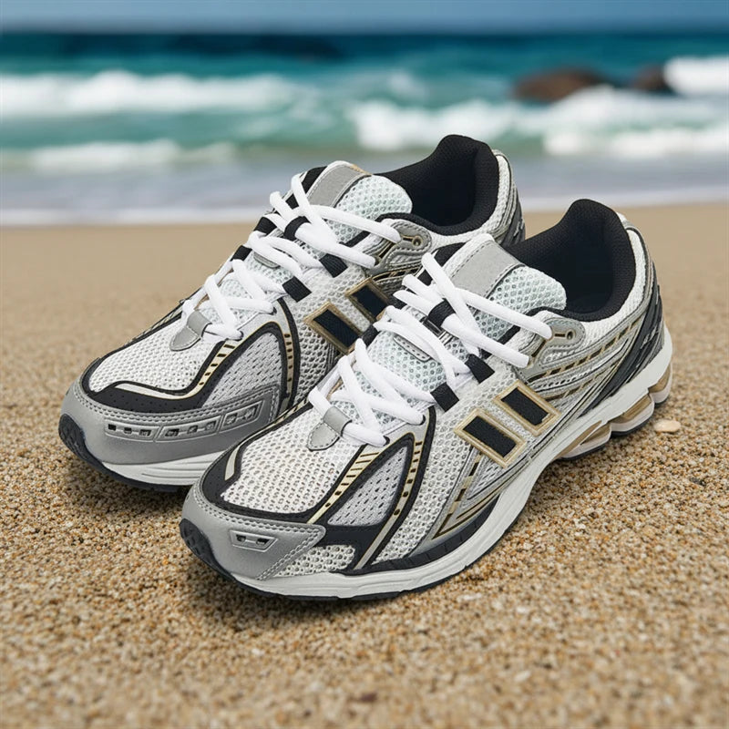 Women's Leather Lace-Up Sports Shoes for Spring and Autumn