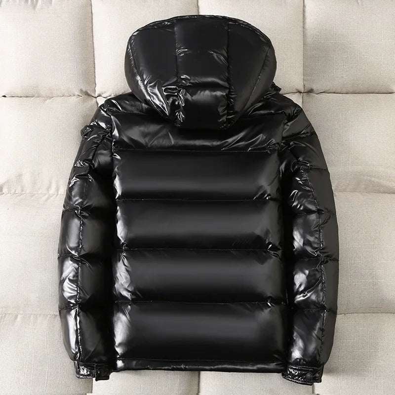 Fashionable Waterproof Short Down Male Lightweight Snow Duck Down Parka Jacket