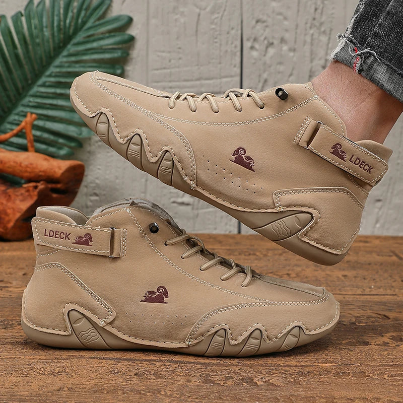Men's High Top Ankle Boots Breathable Casual Shoes