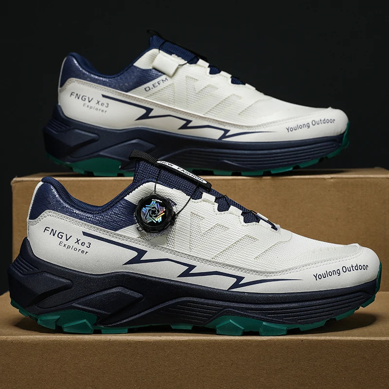 Men's Casual Outdoor Sneakers with Shock-Absorbing Sole