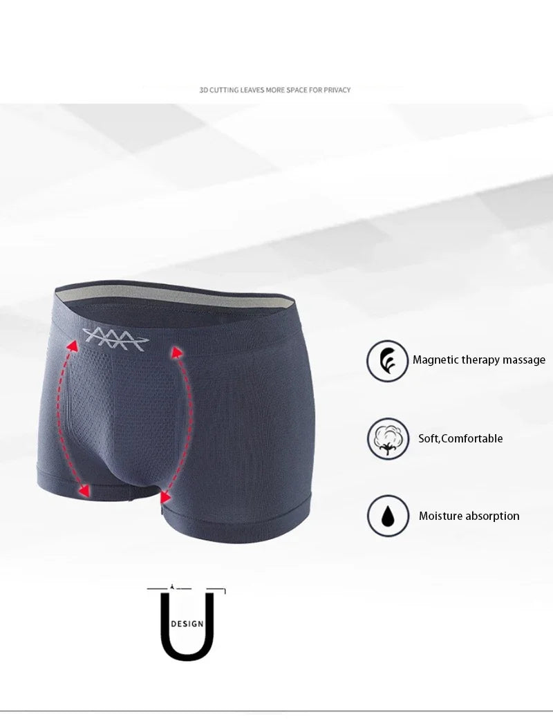 High Elasticity Seamless Men Boxers Honeycomb