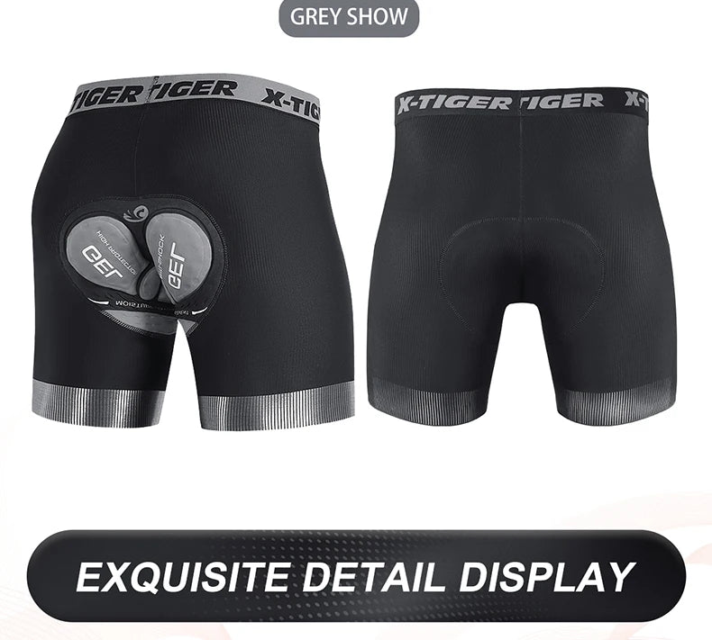 5D Padded Cycling Underwear Shorts by X-TIGER
