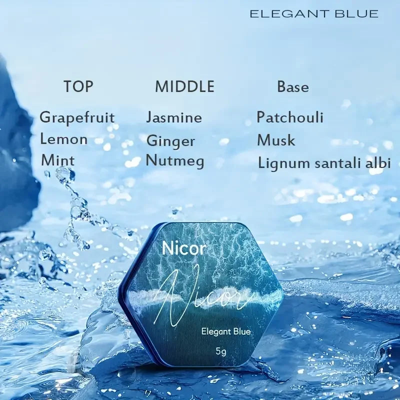 Men's Solid Perfume with Long-lasting Vanilla Fragrance