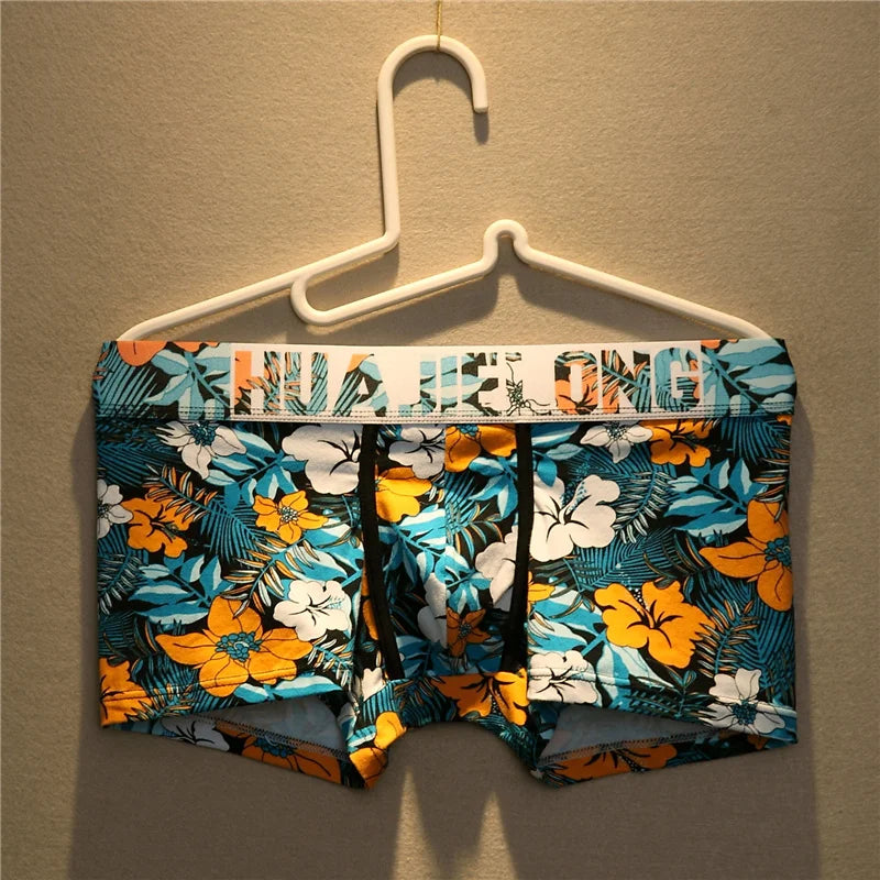 Men's Cotton Boxer Shorts Floral Print XXXL