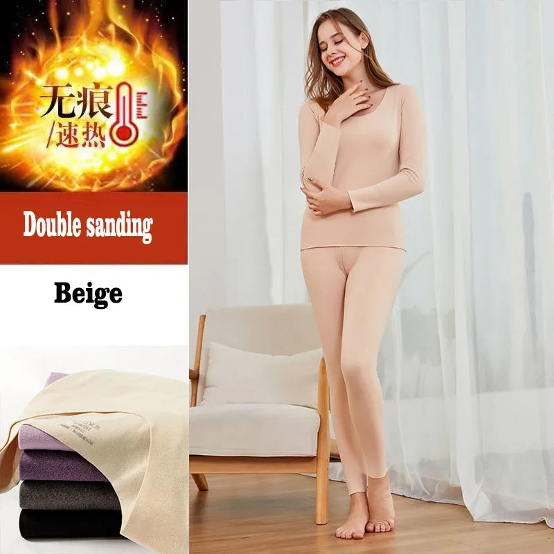 Thermal Underwear for Women + Men - 2 Pack Sets Ultra Soft Long Pajama