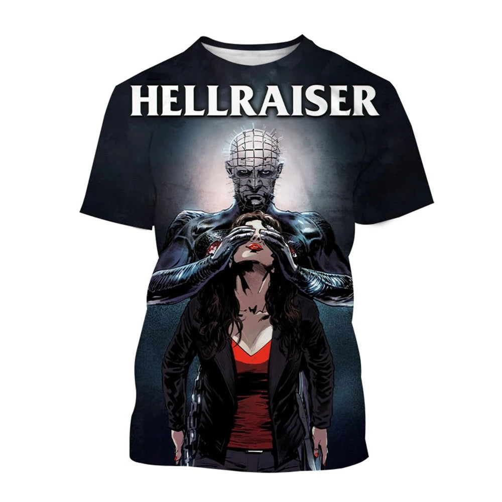 3D Printed Horror Movie Hip-Hop Short Sleeve Shirt