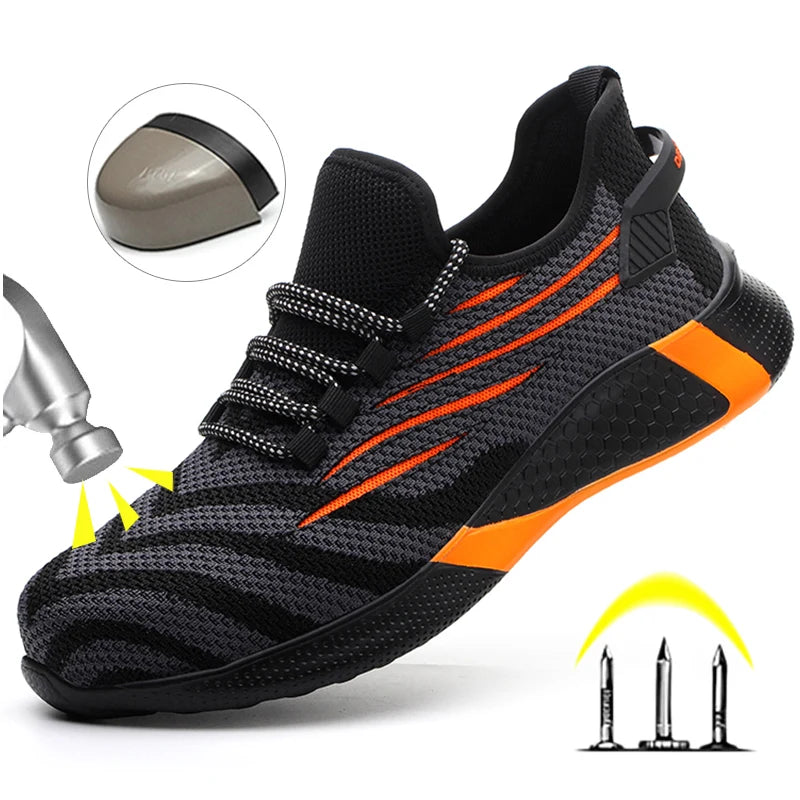 Men's Lightweight Steel Toe Work Safety Boots