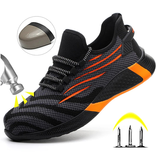 Men's Lightweight Steel Toe Work Safety Boots