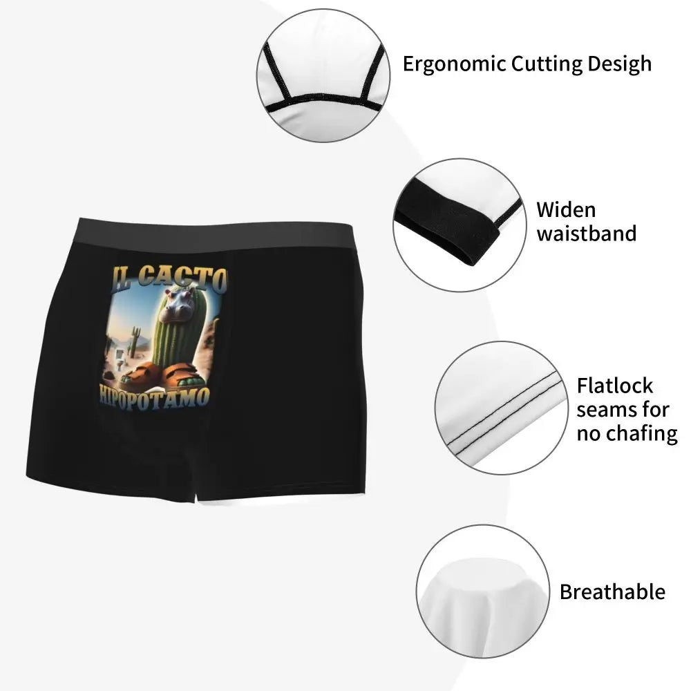 Men's Boxer Shorts Brr Brr Patapim Funny Italian Brainrot