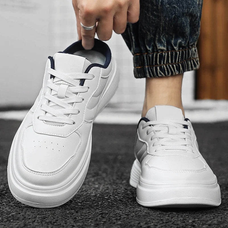 Men's Casual PU Slippers for Outdoor Use