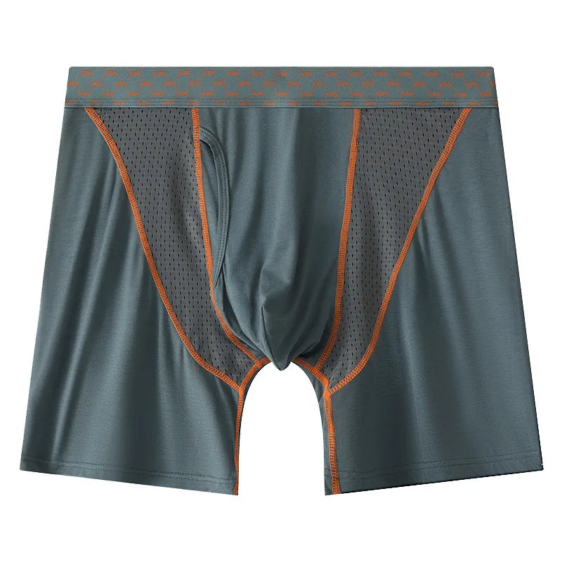 Men's Breathable Mesh Boxer Shorts U Convex Pouch M-XXL