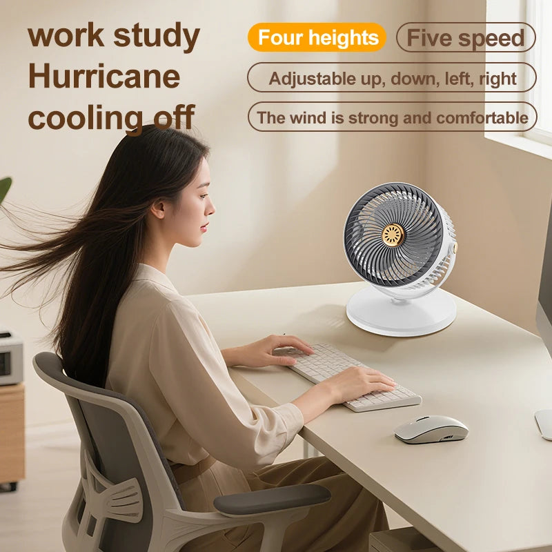 Portable USB Charging Wireless Fan for Camping