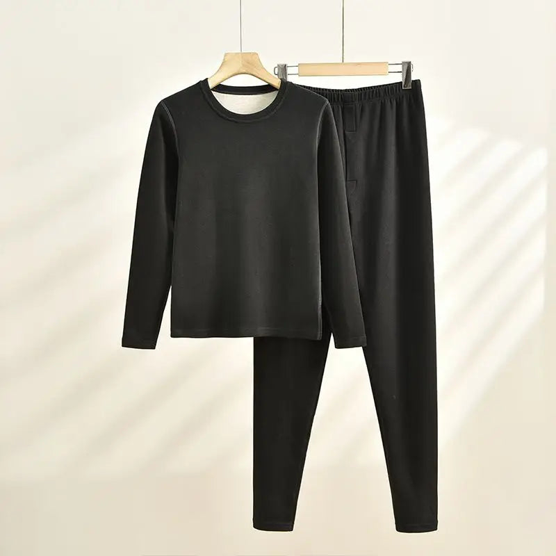 Thermal Underwear For Women + Men Winter Clothes Wool And Silk Two Piece Sets Thermos Clothing