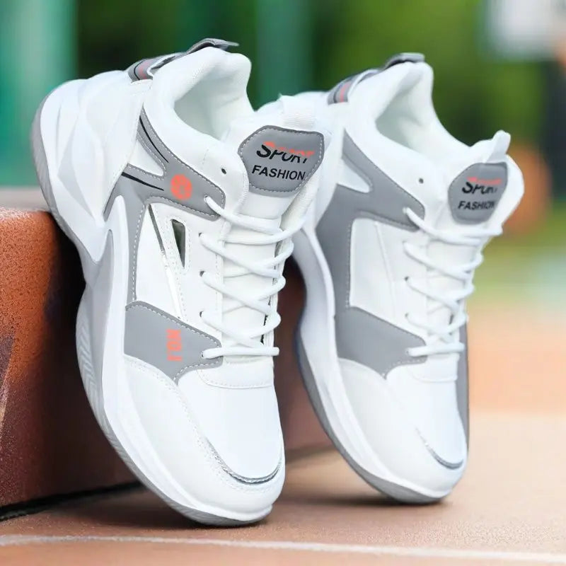 Men's High-Top Basketball Sneakers Breathable Sport Shoes