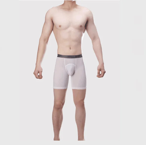 Mens Long Underwear U Convex Sports Boxers For Men Athletic Quick Dry Compression