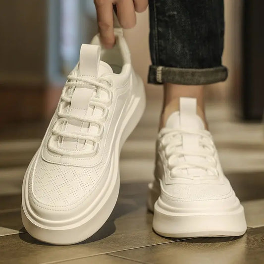 Men's White Breathable Casual Sports Shoes