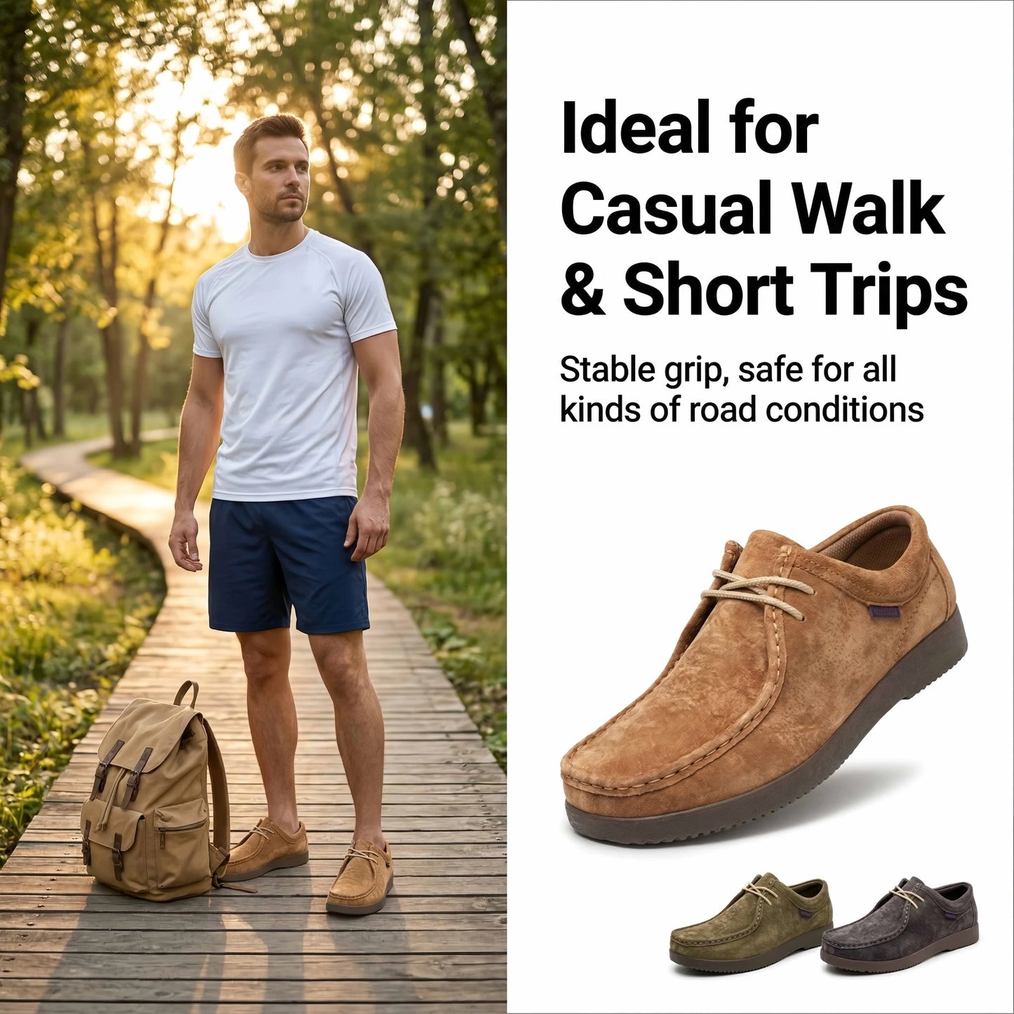 Men's Genuine Leather Hand-Sewn Loafers