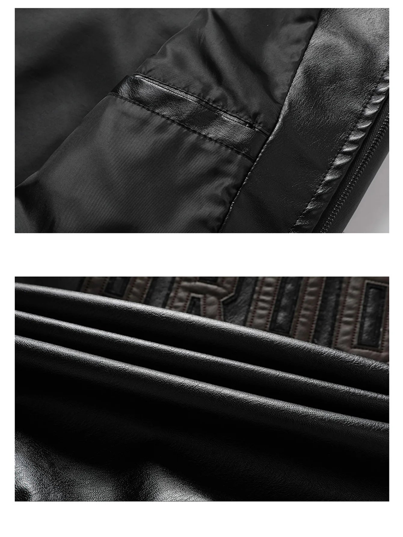 Men's Bomber Jacket Casual Long Sleeve Zip-Up Collar with Pockets Outerwear