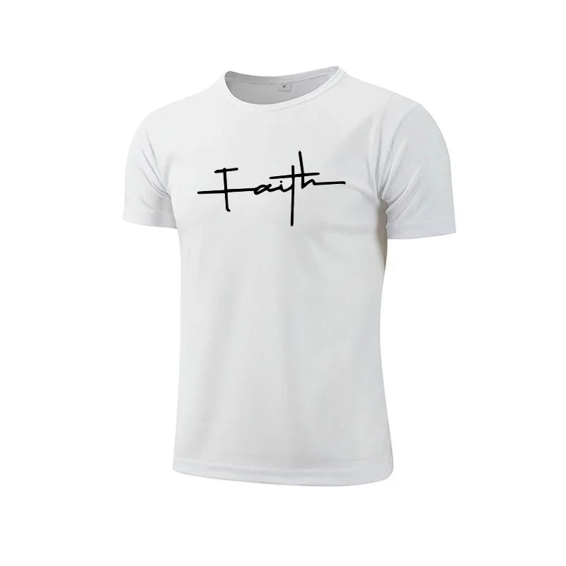 Mens T-shirt Print Casual Exercise Tops Outdoor Jogging Marathon Clothing 2026 Summer Quick-Drying Mesh Tees Cycling Sportswear