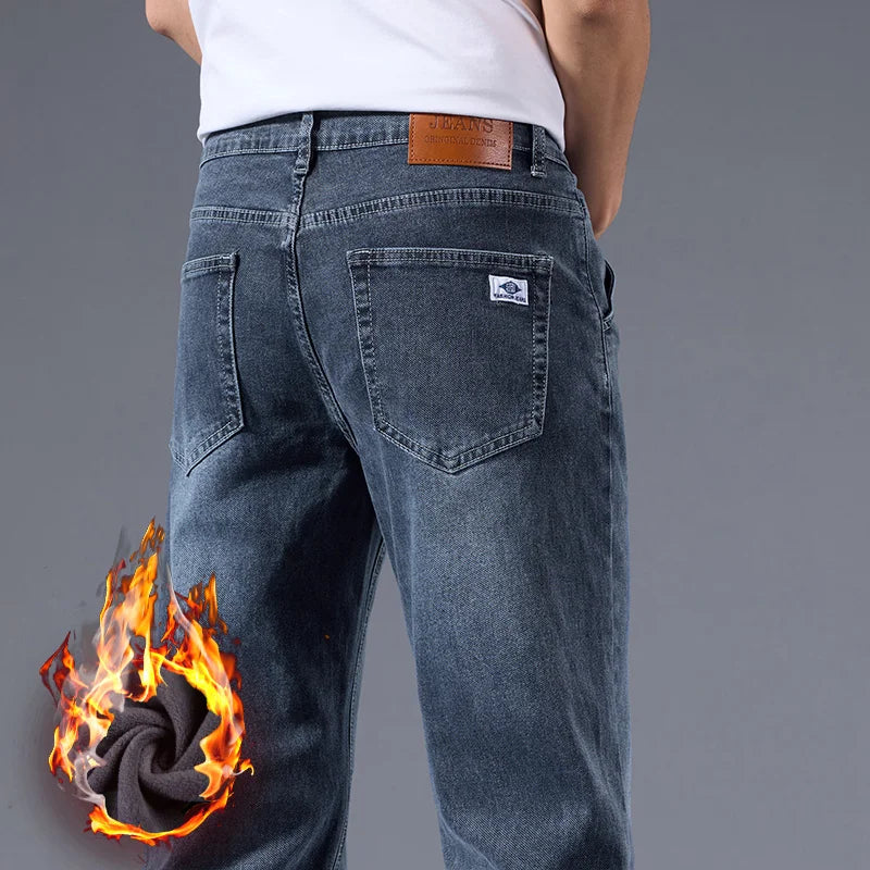 Men's Loose Straight Leg Jeans Casual Pants
