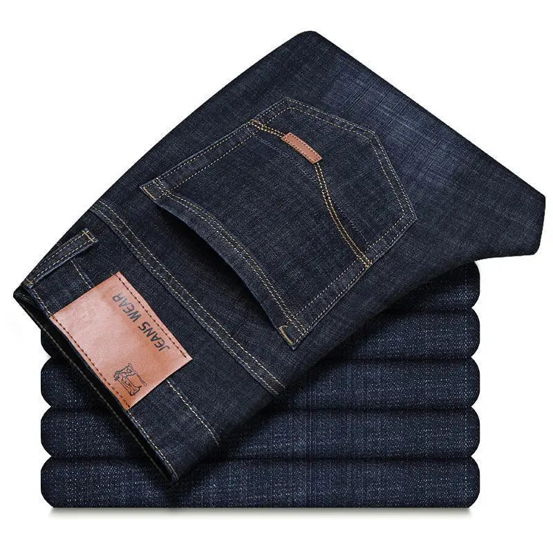 Men's Stretch Slim Fit Straight Jeans for Casual Wear