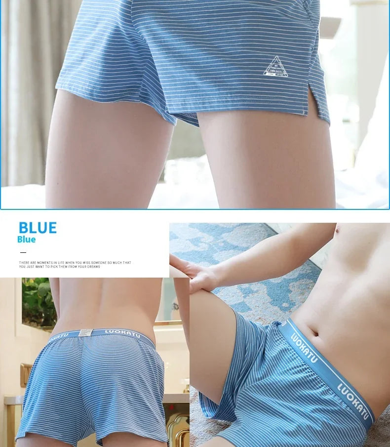 Men's Cotton Boxer Shorts Comfortable Summer Wear