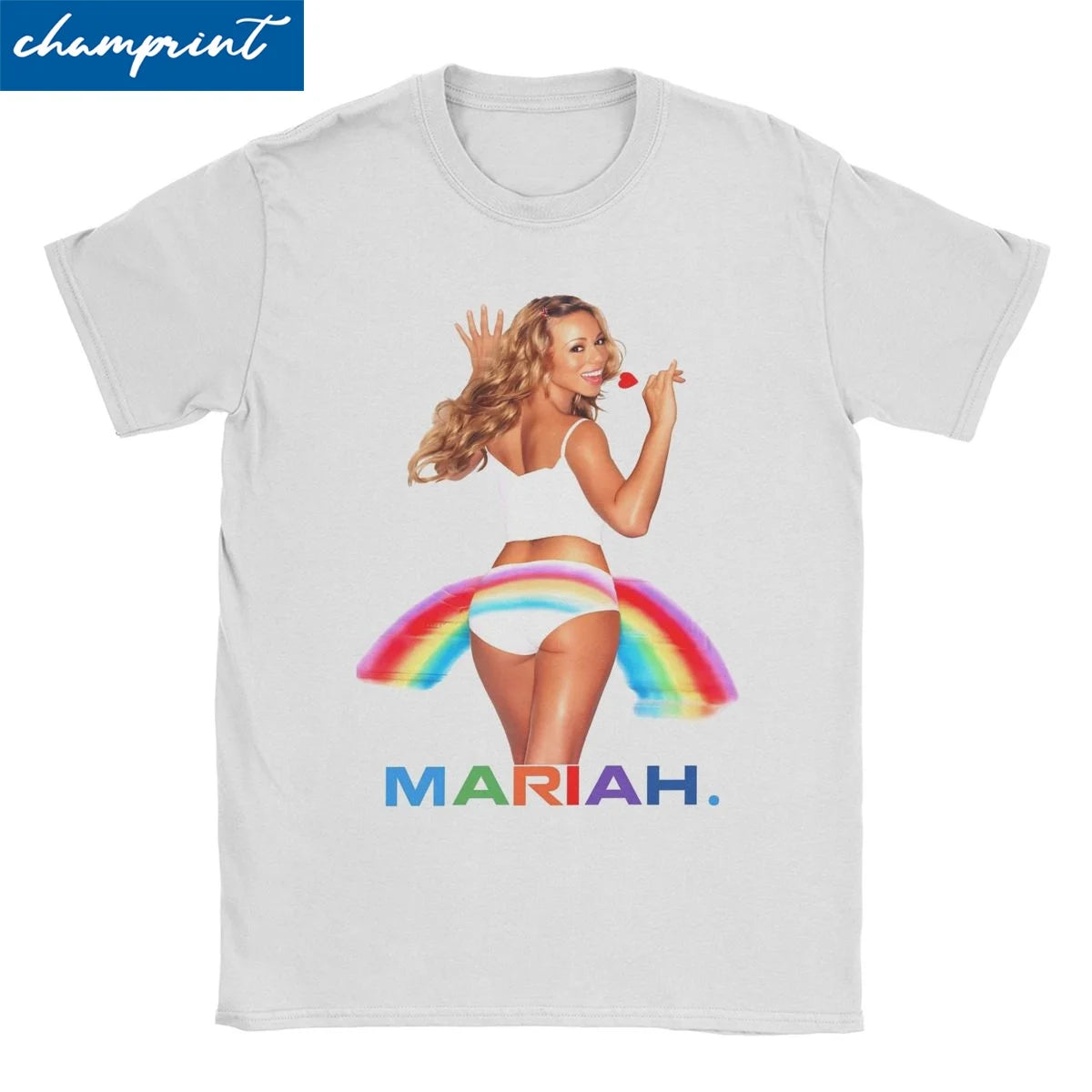 Mariah Carey Creative 100% Cotton Crew Neck Short Sleeve T-Shirts for Men Women