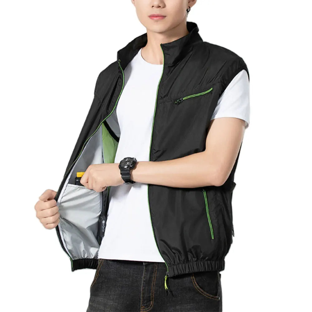 Cooling Vest Breathable Fan Vest Sleeveless Workwear