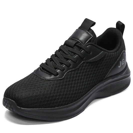 Mens Casual Lightweight Breathable Black Sneakers Size 49 50 51 52