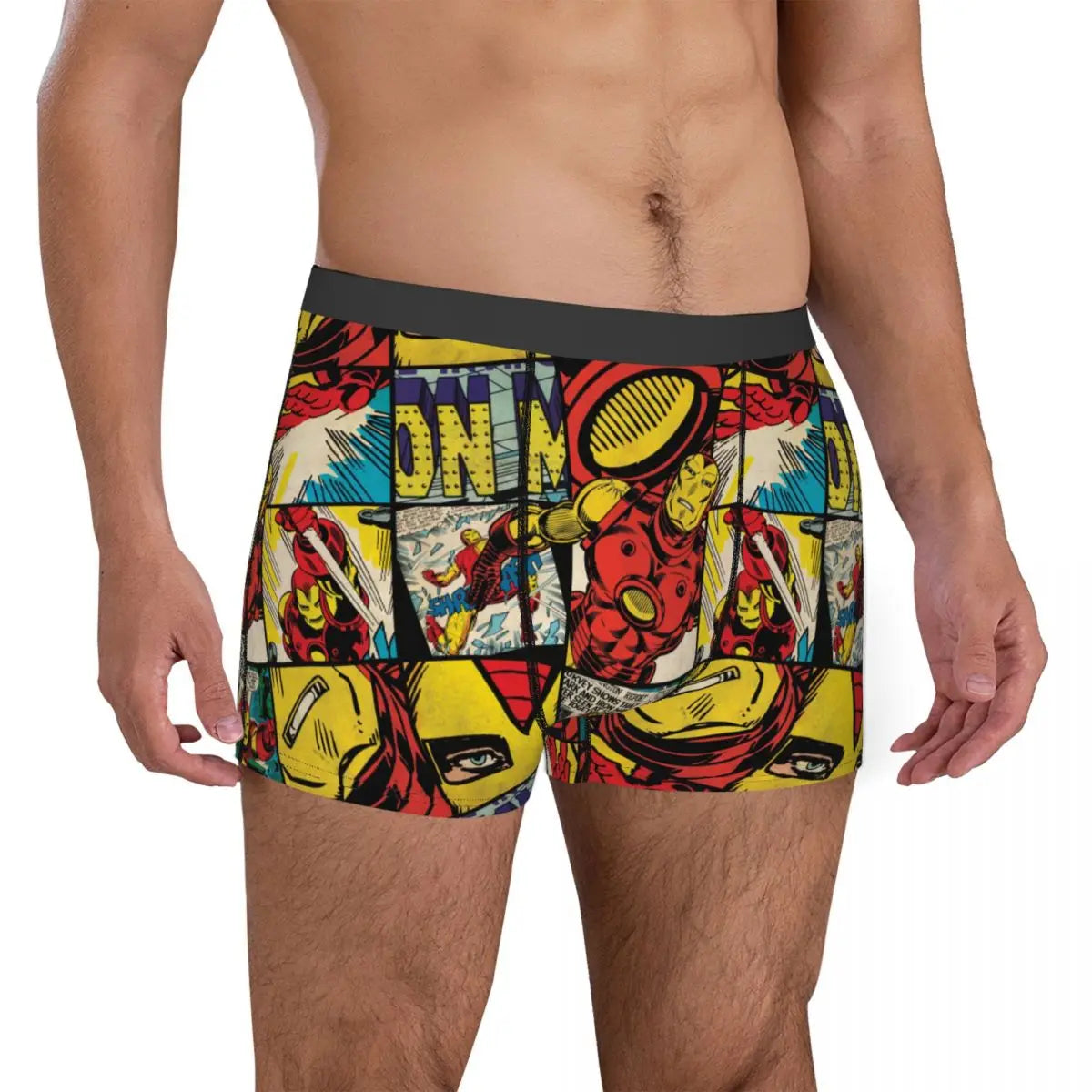 Iron-man Printed Boxer Briefs for Men