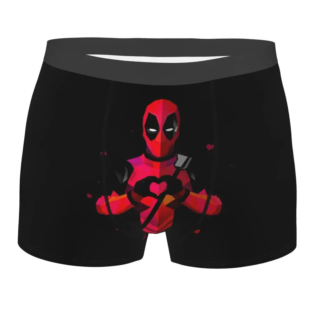 Deadpool Boxer Shorts for Men - Lycra Polyester Blend