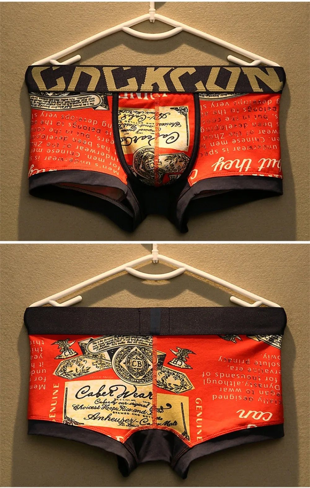 Men's Cotton Boxer Shorts with U Pouch