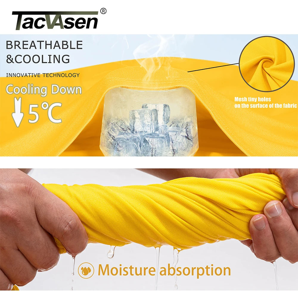 TACVASEN 72% Cotton Summer Golf Polo T-Shirt