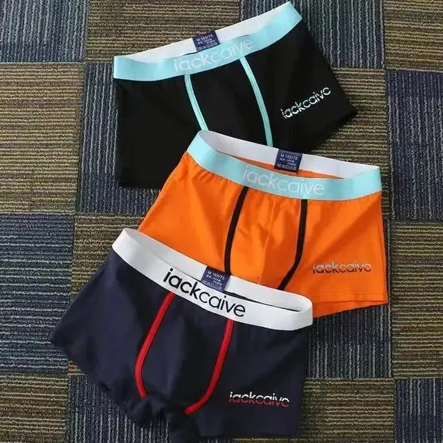 Men's Cotton Boxer Shorts 3Pcs Set M-3XL