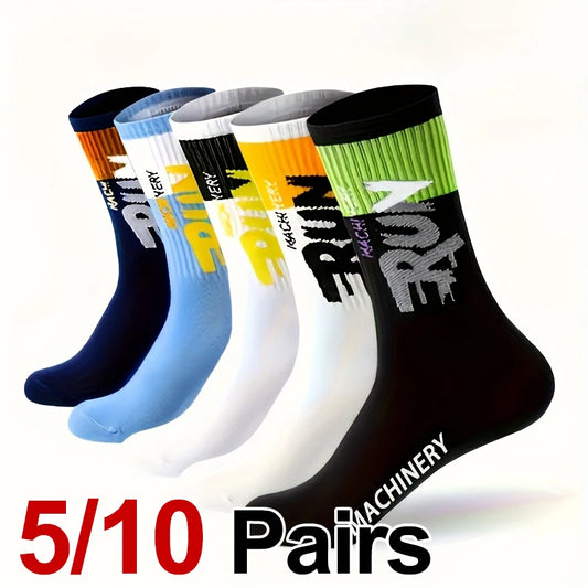 Men's Mid Tube Basketball Socks for Casual Wear