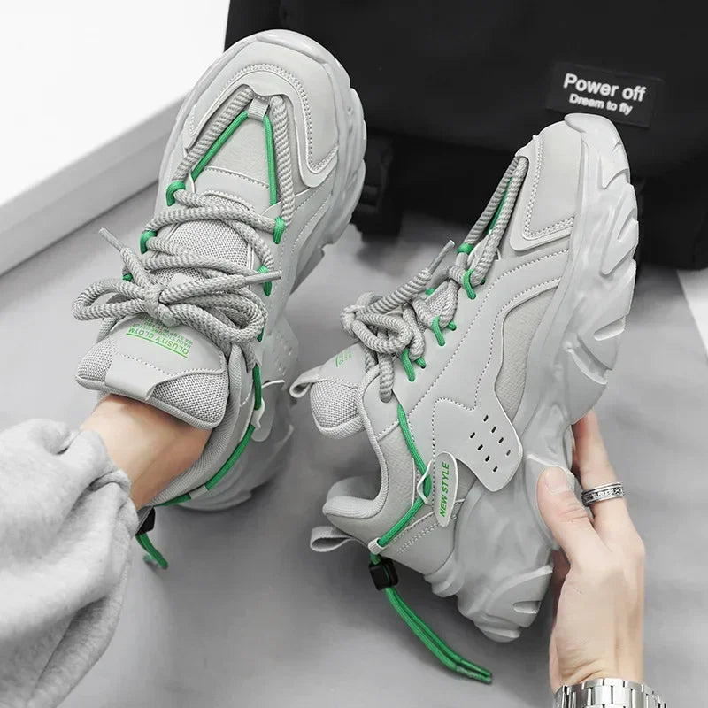 Mens Breathable Luxury Platform Sneakers for Men